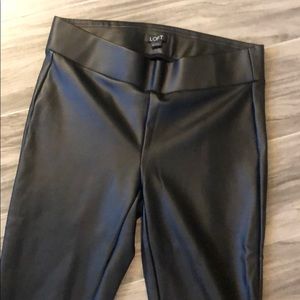 Loft Faux Leather Black Legging